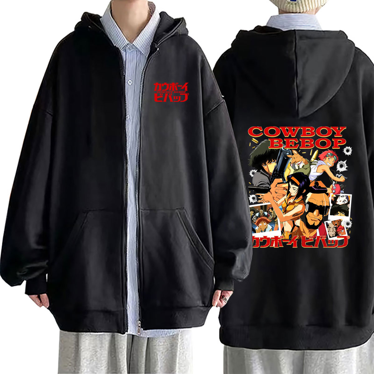 Anime Cowboy Bebop Zipper Hood - Streetwear Brand Hoodie review and price